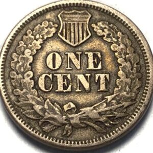 1864 P Indian Head Cent Copper Nickel Penny Seller Fine