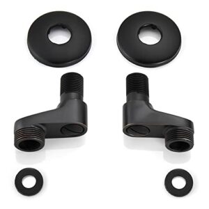 gotonovo oil rubbed bronze wall mount 3-3/8 inch adapter claw foot bathtub faucet adjustable swing arms 1 pair