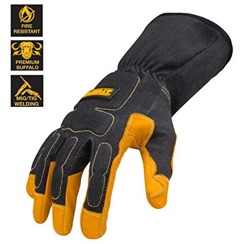 DEWALT Premium MIG/TIG Welding Gloves, Gauntlet-Style Cuff, Large