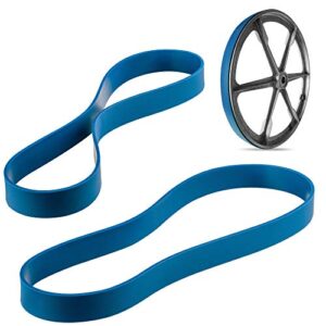 set of 2 blue max urethane band saw tires for shopsmith mark v 11 inch band saw