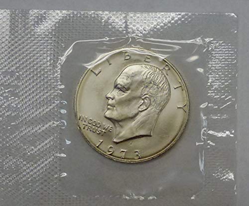 1973 S Eisenhower IKE 40% Silver Dollar Uncirculated in Blue Package