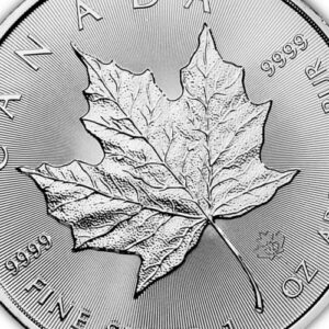 1988 - Present (Random Year) 1 oz Canadian Silver Maple Leaf Coin Brilliant Uncirculated with Certificate of Authenticity $5 BU