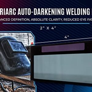 Auto-Darkening Welding Filter For Mask 2x4 - Shade 11, Filtering Lens Fits Most Helmets and Pipeliner Hood