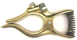 kingq 300-amp t-style welding ground clamp brass