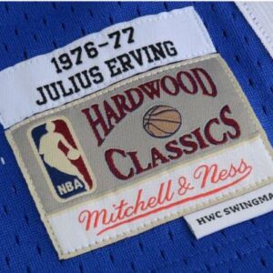 Julius Erving Philadelphia 76ers Autographed Blue Mitchell & Ness 1982-83 Hardwood Classics Swingman Jersey - Autographed NBA Jerseys