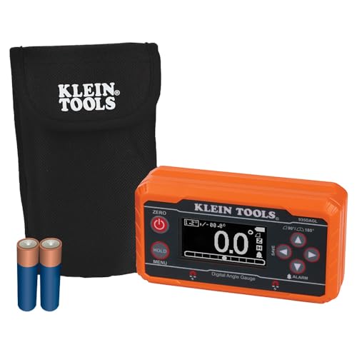 Klein Tools 935DAGL Digital Level Angle Finder with Programmable Angles, Measures 0 - 90 and 0 - 180 Degree or Dual Axis Bullseye Ranges