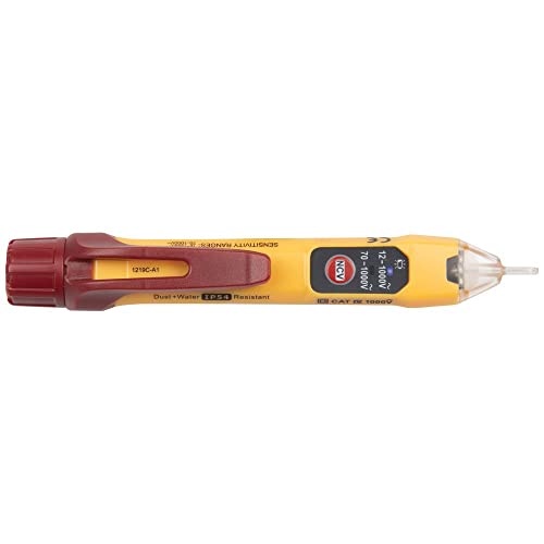 Klein Tools NCVT2P Dual Range, Non-Contact Voltage Tester, 12-1000V AC, Visual and Audible Indicators, Auto Power Off, Green