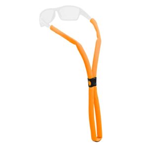 chums glassfloats eyewear retainer - floating sunglasses holder sport glasses strap (ev orange)