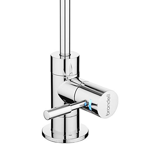 Brondell - Water Filter Faucet in Chrome with LED Filter Change Indicator for 12 Month Water Filtration Systems, Sink Faucet for Drinking Water - Modern Style in Polished Chrome