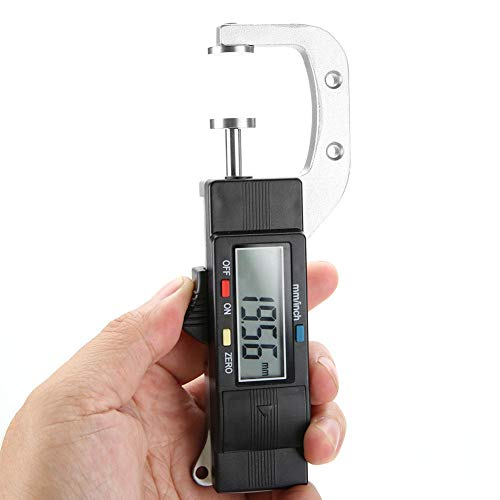 Horizontal Electronic Digital Thickness Gauge Digital Display Caliper Thickness Measuring Tool Thickness Meter Portable 0-25mm 0.03mm Accuracy