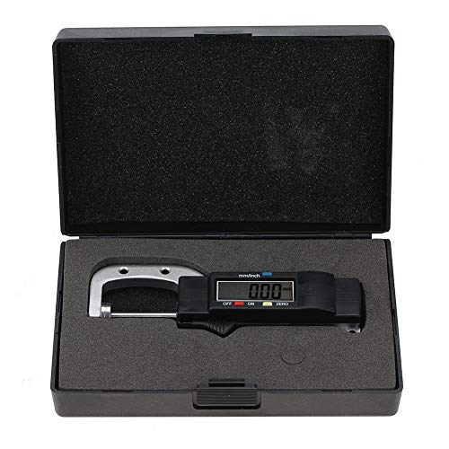 Horizontal Electronic Digital Thickness Gauge Digital Display Caliper Thickness Measuring Tool Thickness Meter Portable 0-25mm 0.03mm Accuracy