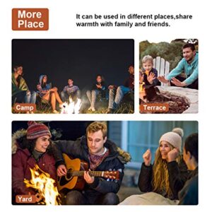 24" Outdoor Fire Pit Round FirePit Metal Fire Bowl Fireplace Backyard Patio Garden Stove for Camping, Outdoor Heating, Bonfire, Picnic