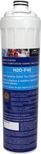 watts pure h2o-f45 1 stage capacity/high flow carbon block replacement filter cartridge
