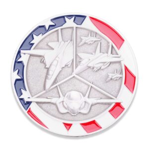 Air Force Retired Challenge Coin - United States Air Force Retired Challenge Coin - Amazing US Air Force Military Coin - Designed by Military Veterans!