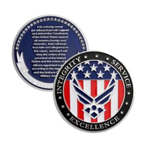 us air force oath of enlistment challenge coin for airman's gifts