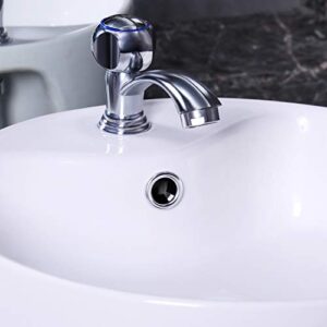 Zhehao 8 Pieces Sink Overflow Ring, Kitchen Bathroom Basin Trim Bath Sink Hole Round Overflow Drain Cap Cover Insert in Hole Spares