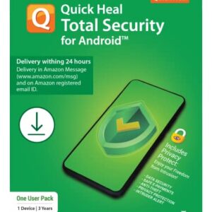 Quick Heal Total Security Antivirus for Android (Mobile or Tablets) - 1 Device, 3 Years (Email Delivery in 24 Hours - No CD)