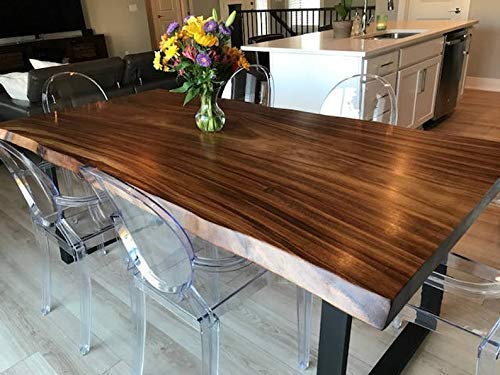 Live Edge Dining Table made in a modern rustic finish