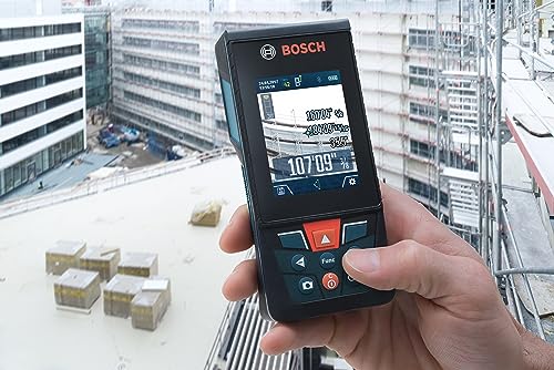 Bosch GLM400C Blaze Outdoor 400ft Bluetooth Connected Laser Measure with Camera and AA Batteries