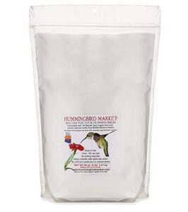hummingbird market hummingbird nectar - clear powder w/ 3 hydrating & energizing sugars, 5 lb