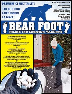 bearfoot sodium and calcium chloride ice melt 25 lb. tablet