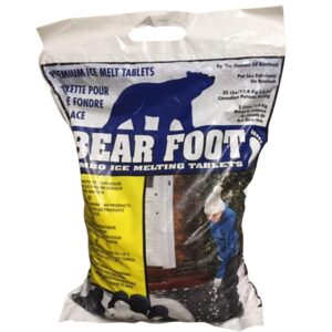 BearFoot Sodium and Calcium Chloride Ice Melt 25 lb. Tablet