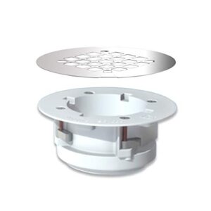 WingTite Pro-Series Shower Drain, Builders Model for New Construction, Installs Entirely from the Top, Chrome