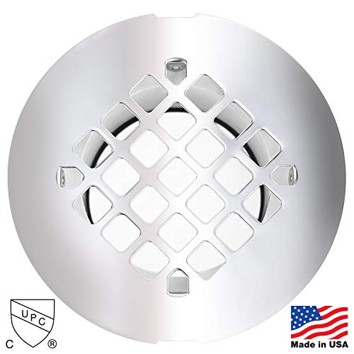 WingTite Pro-Series Shower Drain, Builders Model for New Construction, Installs Entirely from the Top, Chrome
