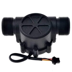 ALLPARTZ 2-100L/min 1 inch Water Flow Sensor Flowmeter Hall Flow Sensor Water Flowmeter Counter