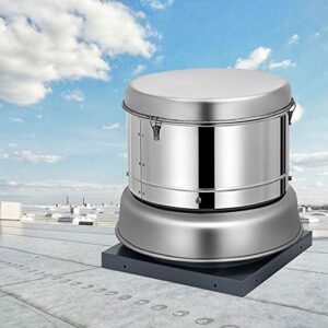 VEVOR 1000 CFM Roof Fan Up-blast Restaurant Exhaust Fan High Speed Direct Drive Up-blast Exhaust Fan 250W