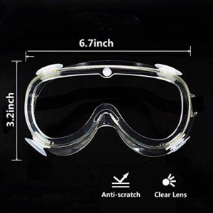 Safety Glasses Over Prescription Goggles Lab Anti Fog Anti Scratch Eye Protection Glasses Chemistry Protective Eyewear For Science Onion Goggles For Women Woodworking welding