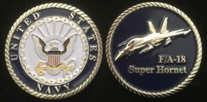 f/a-18 super hornet challenge coin