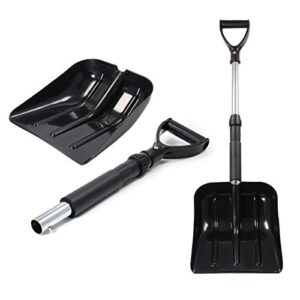 asr outdoor 36-inch collapsible easy to store foam grip snow shovel