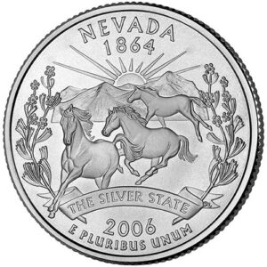 2006 s silver proof nevada state quarter choice uncirculated us mint