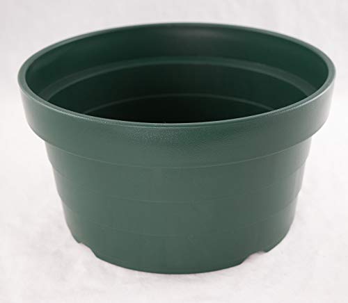 4 Gr Japanese Heavy Duty Round Plastic Bonsai / Succulent Pot 8.25"x 8.25"x 4.5"