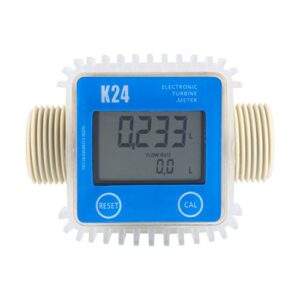 turbine meter, professional k24 lcd electrical turbine digital gas flow meter widely used for industrial chemicals liquid water,length 103mm