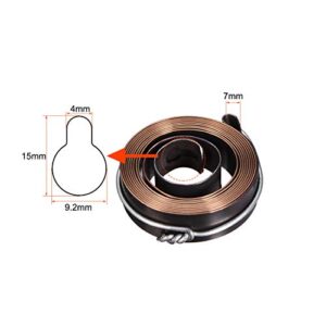 uxcell Drill Press Return Spring, Quill Spring Feed Return Coil Spring Assembly, 6Ft Length 65.5mm x 19mm x 1mm