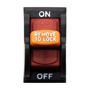 HQRP On-Off Toggle Switch Compatible with Delta 438010170206S 31-120 31-250 31-252 31-255X 31-340 31-460 31-695 31-750 31-780 SA350 SA446 SM500 Sander, 22-540 22-560 22-565 22-580 Planer