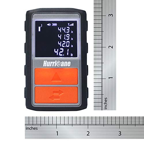 HURRICANE Pocket Digital Laser Measure 95Ft M/in/Ft Mute Laser Distance Meter with 2 Battery Included,Backlit LCD Display