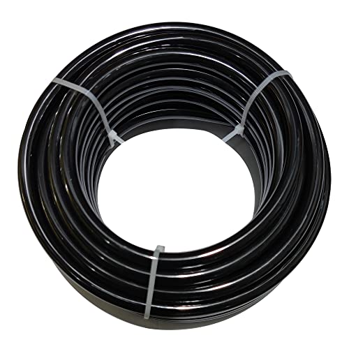 Beduan 8mm x 5mm Black Pneumatic Tubing Pipe PU Polyurethane Air Compressor Tubing Hose Pipe Line Fluid Transfer 39.4ft 12 Meter