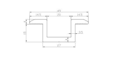 Solar mid clamp Panel 1.06" (Pack of 20)