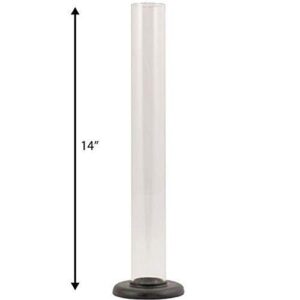 fermtech 14" hydrometer test jar for beer or wine sampling, plastic by ubrewusa