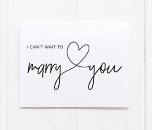 i can't wait to marry you, bride to groom wedding day card, letters to my husband from wife, love gift for him, fiancé gifts, vows