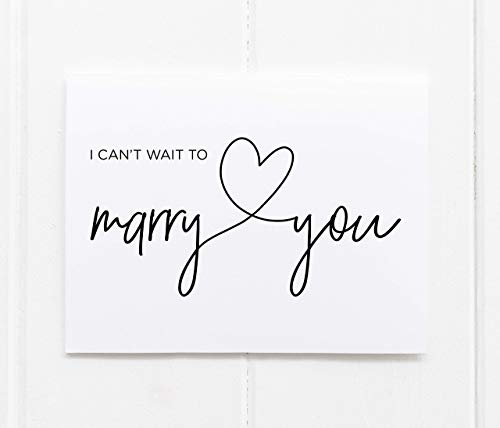 I Can't Wait to Marry You, Bride to Groom Wedding Day Card, Letters To My Husband From Wife, Love Gift for Him, Fiancé Gifts, Vows