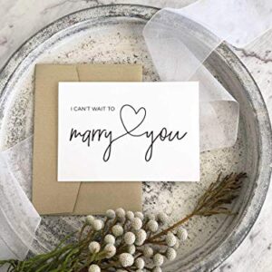 I Can't Wait to Marry You, Bride to Groom Wedding Day Card, Letters To My Husband From Wife, Love Gift for Him, Fiancé Gifts, Vows