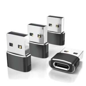 elebase usb to usb c adapter 4 pack,type c female to a male charger converter for apple watch ultra iwatch 8 7,iphone 15 14 13 12 pro max plus,airpods,ipad 9 10 air 5 mini 6,car,samsung galaxy s23 s22