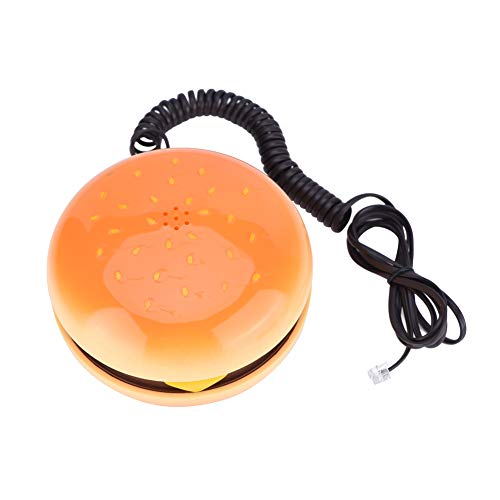 Hamburger Phone, Cheeseburger Burger Hamburger Phone Cute Telephones Landline Corded Phone Desktop Phone for Home Hotel Office Decoration Kids Gift