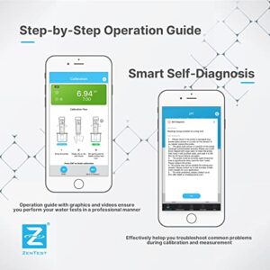 Apera Instruments, LLC-AI3719 PC60-Z Bluetooth Multi-Parameter Smart Tester Powered by ZenTest Mobile App, Measuring pH/Conductivity/TDS/Salinity/Resistivity/Temp.