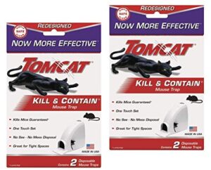 tomcat kill and contain mouse trap,trap - 4 pieces