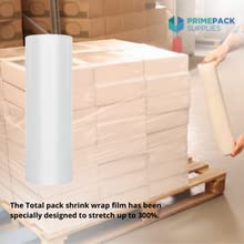 18" Stretch Film/Wrap 1500 feet 7 Layers 80 Gauge Industrial Strength up to 300% Stretch Clear Cling Durable Adhering Packing Moving Packaging Heavy Duty Shrink Film, Thick Plastic Packing Wrap– Clear 4 Pack